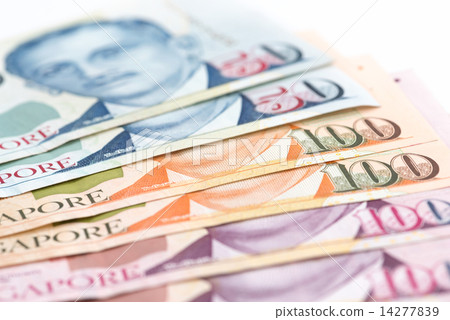 Singapore paper currency 14277839