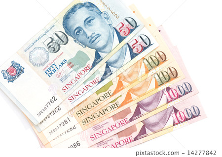 Singapore paper currency 14277842