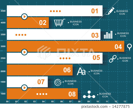 Retro infographics set. 14277875