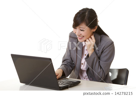 Exciting business woman 14278215