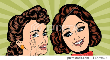 pop art retro women in comics style that gossip 14279825