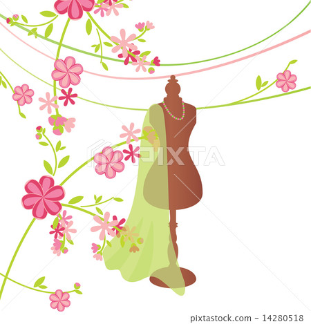 spring tailor's mannequin isolated on white 14280518