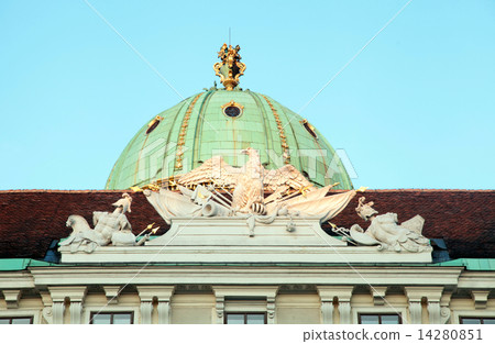 Detail of Hofburg Imperial Palace in Vienna, Austria. Detail of Hofburg Imperial Palace in Vienna, Austria. 14280851