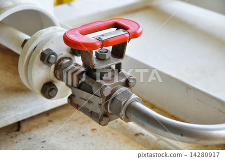 Valves manual in the process. Production process used manual valve to control the system 14280917
