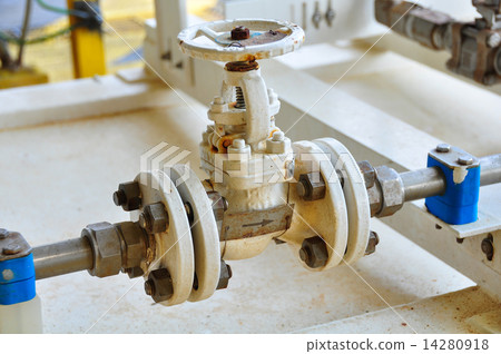 Valves manual in the process. Production process used manual valve to control the system 14280918