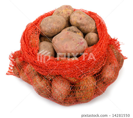 Potato tubers in the grid  container 14281550