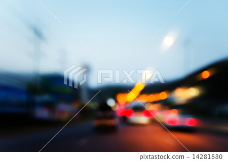 Moving motion transport traffic bokeh on the road Moving motion transport traffic bokeh on the road 14281880