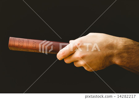 Man praying with his bible 14282217