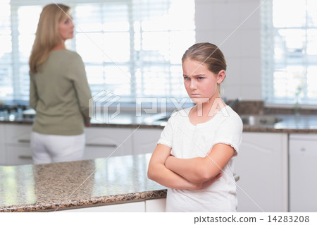 Mother and daughter after an argument 14283208
