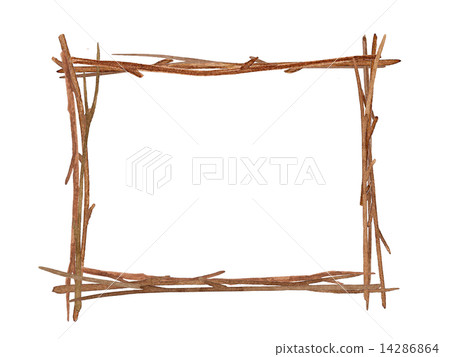 Fram Frame Frame Branch Nature Copy Space Message Space Tree Natural Dead Wood Plants Fall Winter Eco-Back Grand Background Hand Drawn Watercolor Square Square Rectangular Margin Brown Chic 14286864