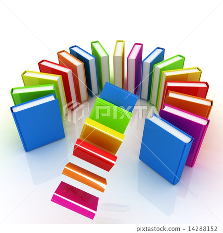 Colorful books flying 14288152