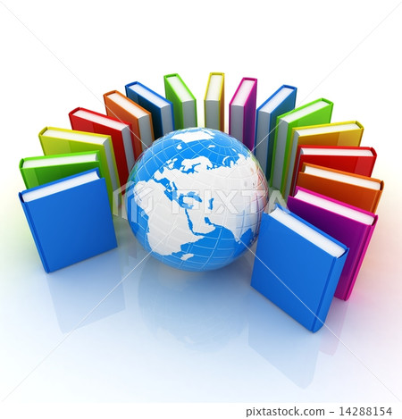 Colorful books and earth Colorful books and earth 14288154