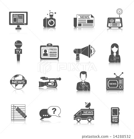 Journalist Icon Black 14288532