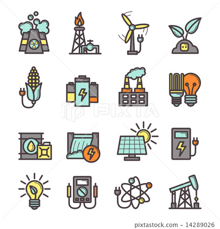 Energy Icons Set 14289026