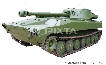 isolated self-propelled armored artillery howitzer 14290730