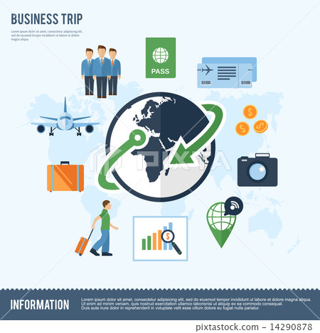 Globe earth travel icons flat 14290878