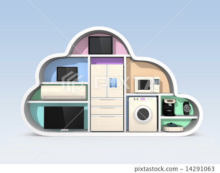 智能消費電子產品在雲標,互聯網概念的東西 智能消費電子產品在雲標,互聯網概念的東西 14291063