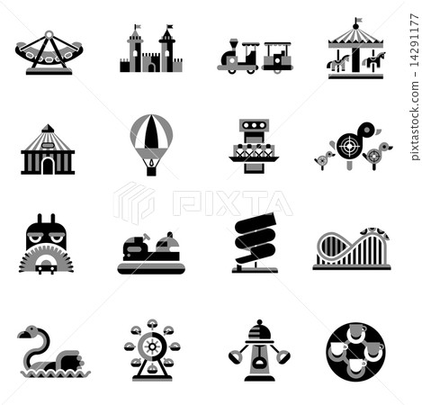 Amusement Icons Black Amusement Icons Black 14291177