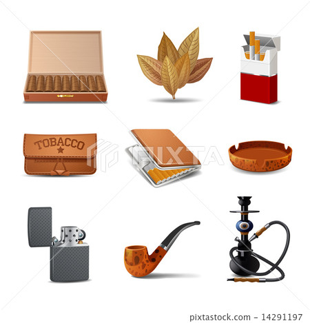 Tobacco Icon Set 14291197