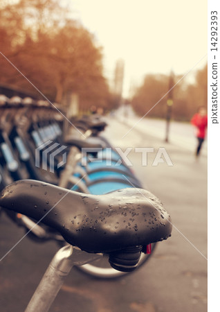 bicycle hire in Hyde Park in London, United Kingdom 14292393