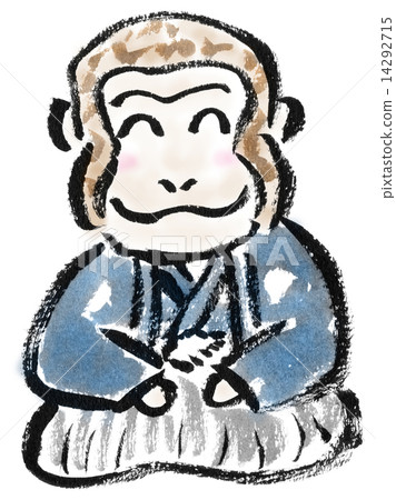 Monkey with a crested hakama Monkey with a crested hakama 14292715