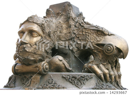 Isolated top part of huge main church cathedral bell 14293667