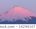 Fuji Mt. Ashigori pass in the morning glow 14294107