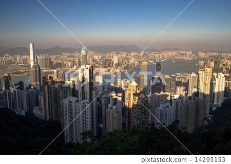 Evening scenery in Hong Kong 14295153