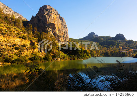 Reservoir at Chorro river. Andalusia Reservoir at Chorro river. Andalusia 14296660
