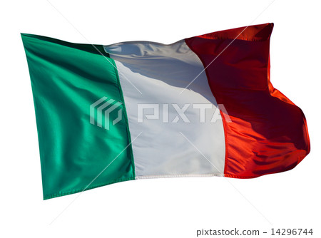 Flag of Italy over white Flag of Italy over white 14296744