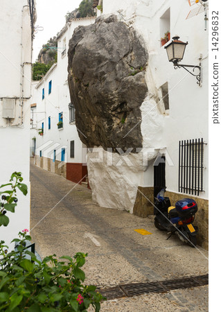 house built with rock inside in spanish town. Ubrique house built with rock inside in spanish town. Ubrique 14296832