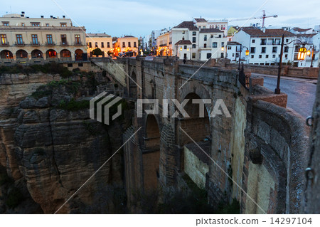 Early morning view of Ronda with Puente Nuevo Early morning view of Ronda with Puente Nuevo 14297104