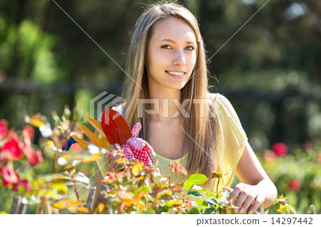 woman at garden 14297442