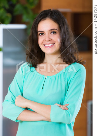 Brunette womanl with charming smile 14297575