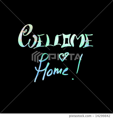 Welcome home lettering  14299842