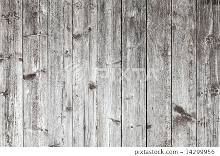 Old gray wooden wall background photo texture 14299956
