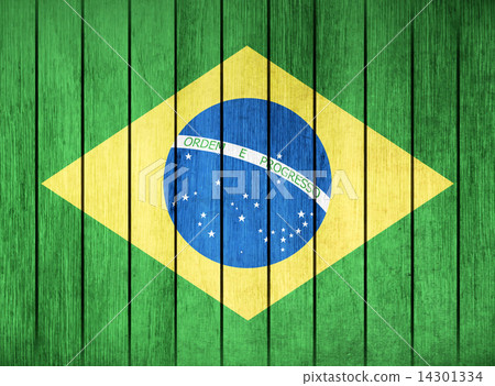 Wooden Flag of Brazil Wooden Flag of Brazil 14301334