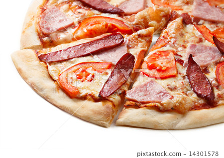 Pizza slice close up 14301578