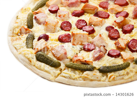 Pizza slice close up Pizza slice close up 14301626