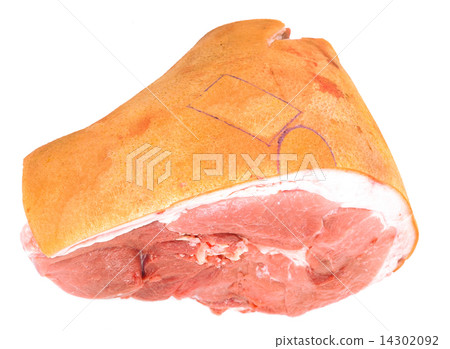 Raw pork ham, pork leg 14302092