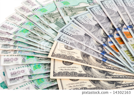 Russian rubles and US dollars Russian rubles and US dollars 14302163