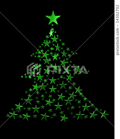 Christmas Tree on black Christmas Tree on black 14302702