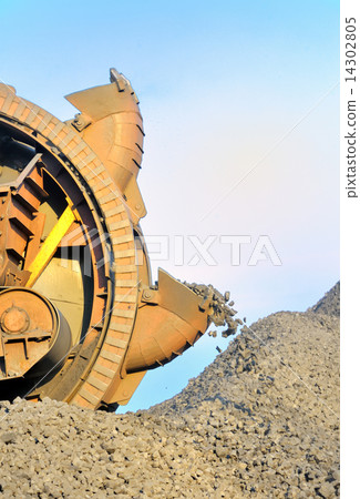 bucket wheel excavator for digging the brown coal bucket wheel excavator for digging the brown coal 14302805