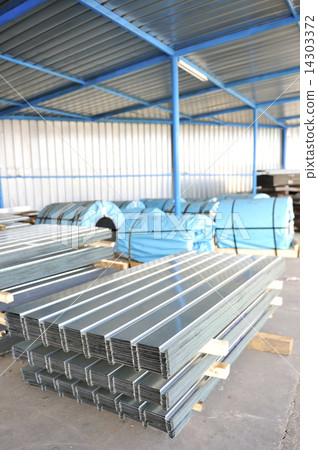 Stack of corrugated steel sheet Stack of corrugated steel sheet 14303372
