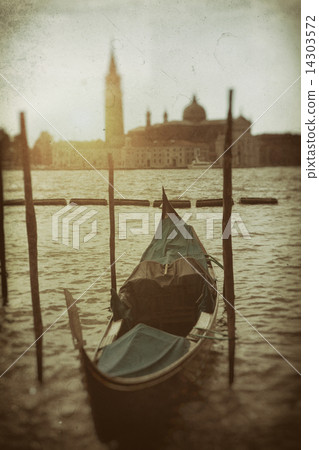 Gondola on Grand Canal in Venice Gondola on Grand Canal in Venice 14303572