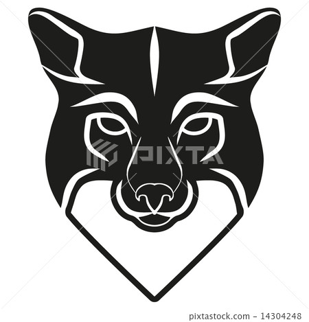 Symbol head of the old fox 14304248