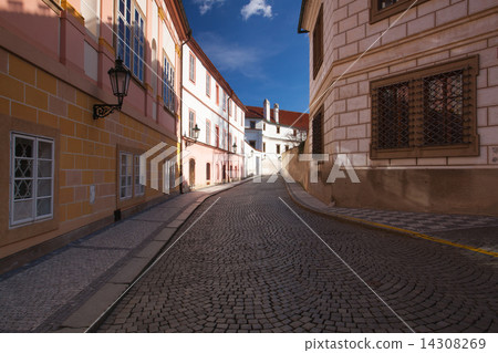 Historic architecture in Kanovnicka Street, Prague 14308269