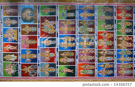 Ceiling Meenakshi Sundareswarar Temple in Madurai, South India 14308357