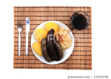 black and white pudding as czech typical food 14308786