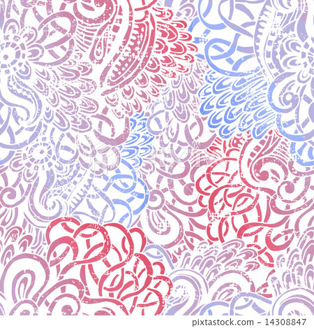 Abstract bizarre seamless pattern Abstract bizarre seamless pattern 14308847